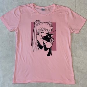 NEW Sailor Moon and Luna T-shirt (never worn)